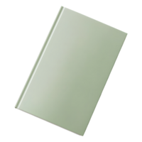solide kleur boek voor mockup Aan transparant achtergrond png