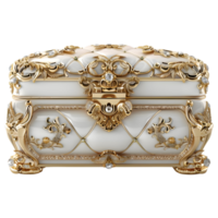 3D Rendering of a Luxury Storage box on Transparent Background png