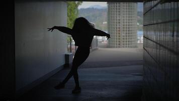 femelle la personne montrant spectaculaire émotif nage libre Danse bouge toi video