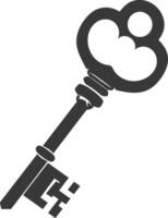 Silhouette key black color only vector