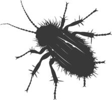 Silhouette lice animal black color only vector