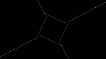 kreisförmig Muster von ein elektrisch Blau Spinne Netz gegen ein dunkel Hintergrund video