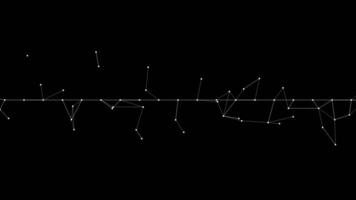 ein Cluster von Sterne funkelt im das Mitternacht Himmel gegen ein dunkel Hintergrund video