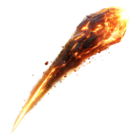 Comet in Air or Fireball on Transparent background png
