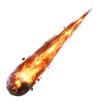 Comet in Air or Fireball on Transparent background png