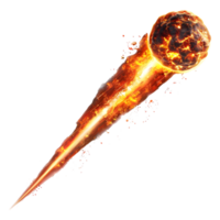 cometa en aire o bola de fuego en transparente antecedentes png