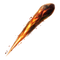 Comet in Air or Fireball on Transparent background png