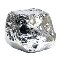 Raw Silver Stone on Transparent background png