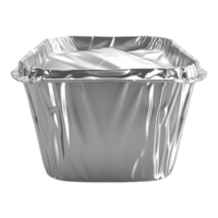 Aluminium Einweg Plastik Box auf transparent Hintergrund png