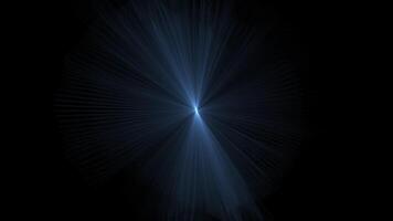 elektrisch Blau Licht glänzt durch ein zerreißen im das Nacht Himmel video