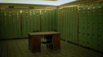 Vaulted depository Strongroom in Banking System to Protect wealth Savings video