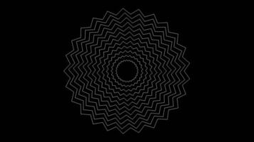 Circular art motif on a dark background, exuding elegance and symmetry video