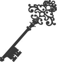 Silhouette key black color only vector