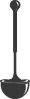 Silhouette toilet plunger black color only vector