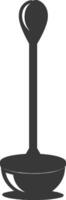 Silhouette toilet plunger black color only vector