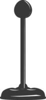 Silhouette toilet plunger black color only vector