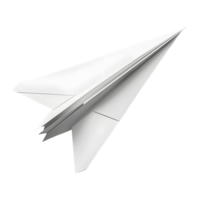 Paper Flying Airplane Toy on Transparent background png