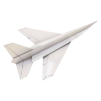 Paper Flying Airplane Toy on Transparent background png