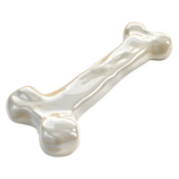 branco cachorro osso em transparente fundo png