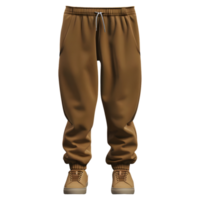 3D Rendering of a Brown Trouser on Transparent Background png