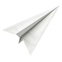Paper Flying Airplane Toy on Transparent background png