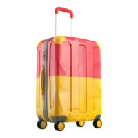 3D Rendering of a Travel Bag or Suitcase on Transparent Background png