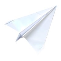 Paper Flying Airplane Toy on Transparent background png