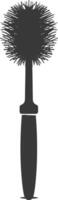 Silhouette toilet brush black color only vector