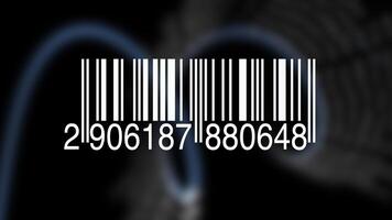 Tracking Bar Code Identification Sticker Label Barcodes Number Motion Graphic video