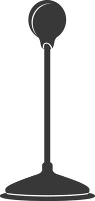 Silhouette toilet plunger black color only