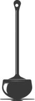 Silhouette toilet plunger black color only vector