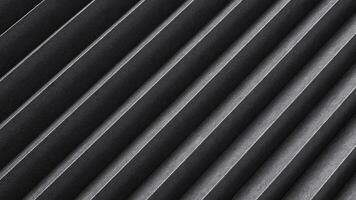 Black striped texture, ribbed metal background photo