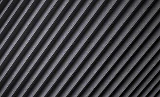 Black striped texture, ribbed metal background photo