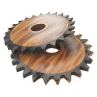 3D Rendering of a Iron Cutting Blade on Transparent Background png