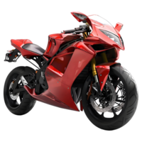 3D Rendering of a Luxury Motorbike or Motorcycle on Transparent Background png