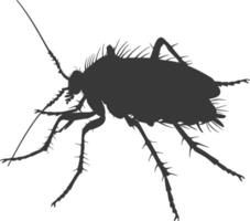 Silhouette lice animal black color only vector