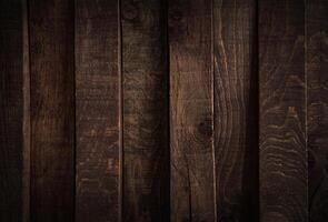 Dark wood texture. Background dark wooden panels. photo