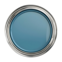 3D Rendering of a Paint Box Top View on Transparent Background png