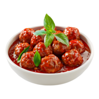 3D Rendering of a Meat Bowls in a Bowl on Transparent Background png