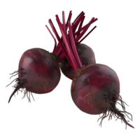 3D Rendering of a Purple Beetroot on Transparent Background png