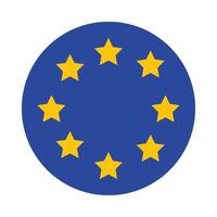 UE vector plano icono