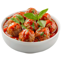 3D Rendering of a Meat Bowls in a Bowl on Transparent Background png