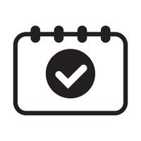 Calendar check mark icon, save a date icon. vector