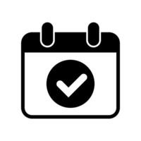 Calendar check mark icon, save a date icon. vector