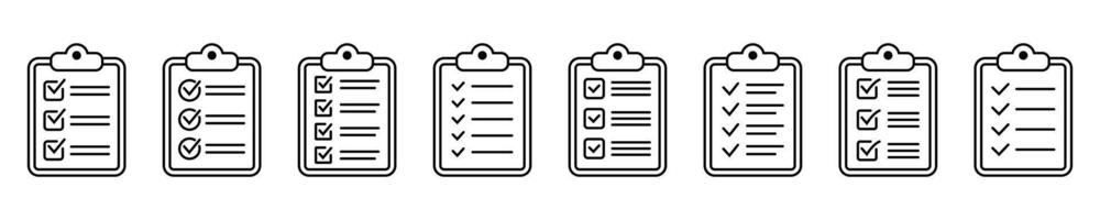 Clipboard icon. Checklist icon of an approved document. Project completed. Tasks icon. Task completed. vector