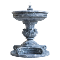 3D Rendering of a Water Fountain on Transparent Background png