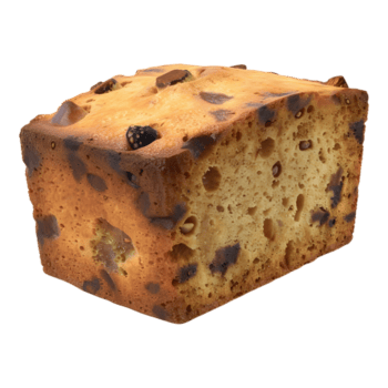 3D Rendering of a Bread with Chocolate Bowls on it on Transparent Background png