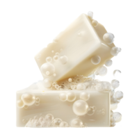 3D Rendering of a White Soap on Transparent Background png