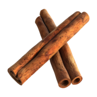 3D Rendering of a Cinnamon Stick on Transparent Background png