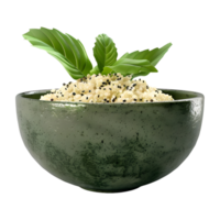 3D Rendering of a Salad in a Bowl on Transparent Background png